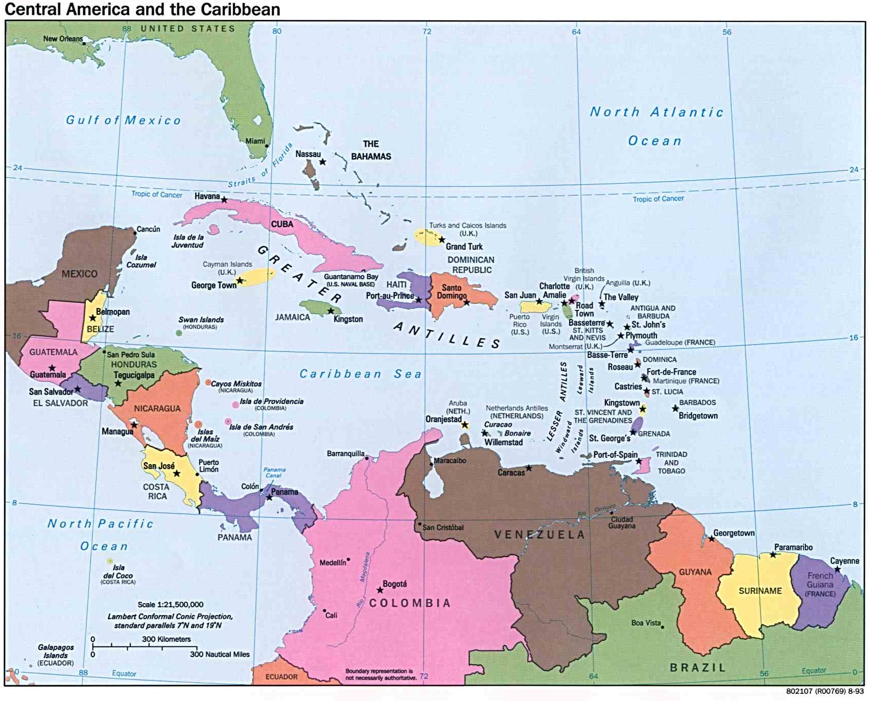 Antillas y área del Caribe